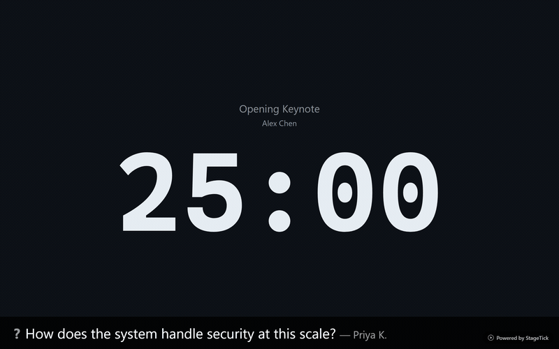Real-Time Sync in StageTick
